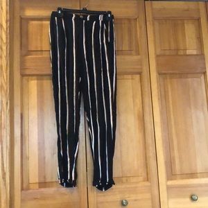 Cotton On Black Stripe Pants Size 4